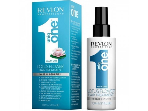 REVLON Professional Uniq One Lotus Flower Hair Treatment Nenuplaunama kaukė visų tipų plaukams, 150ml